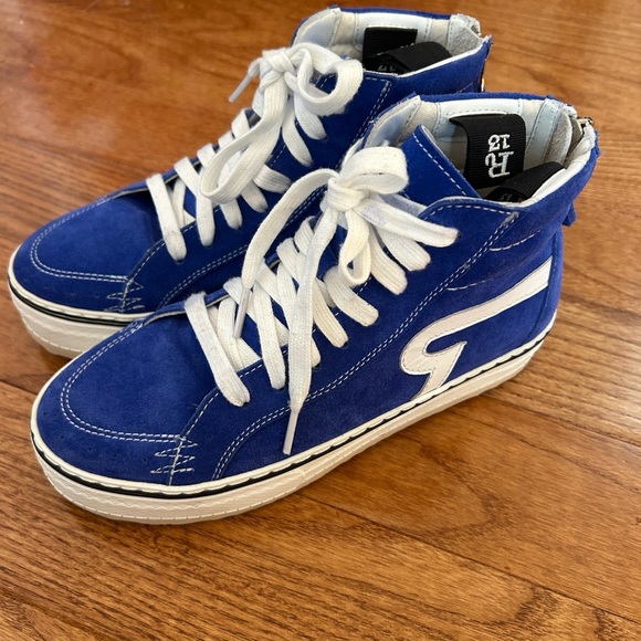 R13 Rogue Sneaker – Bright Blue Suede - Picture 9 of 9